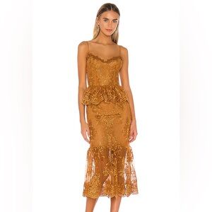 V. Chapman x Revolve Orchid Midi Dress in Light Adobe Lace
Size: 6